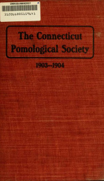 Report of the Connecticut Pomological Society 13th 1903-04_cover