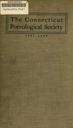 Report of the Connecticut Pomological Society 1st-8th 1891-99_cover