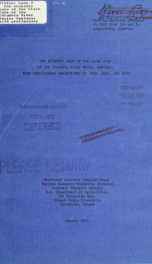 The economic base of the Clark Fork of the Columbia River Basin, Montana, with preliminary projections to 1980, 2000, and 2020 1975_cover