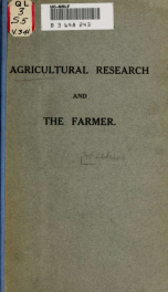 Agricultural research and the farmer. A record of recent achievements_cover