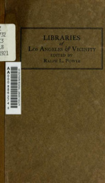 Libraries of Los Angeles and vicinity_cover
