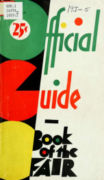 Official guide : book of the fair, 1933_cover