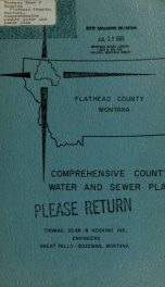 Flathead County, Montana, comprehensive county water and sewer plan 1960?_cover