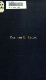 Dorman B. Eaton. 1823-1899 ._cover