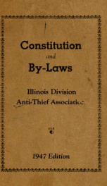 Constitution and by-laws_cover