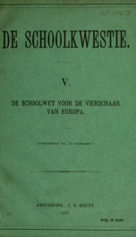 De schoolwet voor de vierschaar van Europa_cover