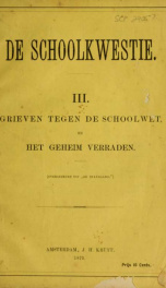 Grieven tegen de schoolwet en het geheim verraden_cover