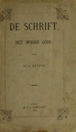 De Schrift, het woord Gods_cover