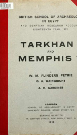 Tarkhan I and Memphis V_cover