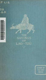 The sayings of Lao Tzu_cover