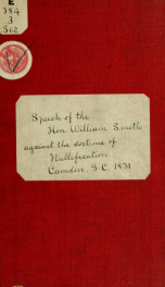 Speech of the Hon, William Smith, delivered on Monday, August 1, 1931_cover