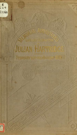 Memorial addresses on the life and character of Julian Hartridge, (a representative from Georgia), delivered in the House of representatives and in the Senate, Forty-fifth Congress, third session .. 2_cover