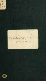 Carpenter's reply to Sumner : speech of Hon. Matt H. Carpenter, of Wisconsin, vindicating the constitution of the Committee to Investigate Sales of Arms by the War Department, the majority report of the Committee, and replying to Senator Sumner's attack o_cover