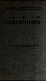 ... The Second epistle to the Corinthians .._cover