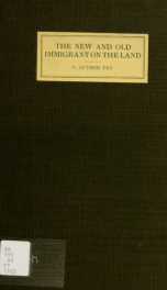 The new and old immigrant on the land; a study of Americanization and the rural church_cover