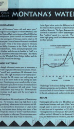 Facts about Montana's water 1992_cover