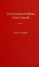 Constitutional problems under Lincoln_cover