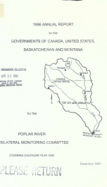 Annual report to the governments of Canada, United States, Saskatchewan, and Montana 1996_cover