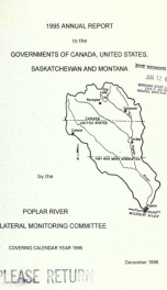 Annual report to the governments of Canada, United States, Saskatchewan, and Montana 1995_cover