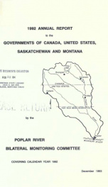 Annual report to the governments of Canada, United States, Saskatchewan, and Montana 1992_cover