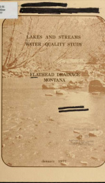 Lakes and streams water quality study : Flathead Drainage, Montana 1977_cover