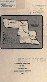 Annual proceedings of the Missouri River Natural Resources Committee 1992_cover