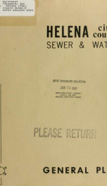 Helena city-county sewer & water general plan 1971_cover