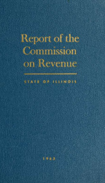 Report of the Commission on Revenue of the State of Illinois_cover