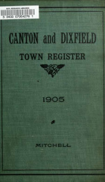 The Canton and Dixfield register, 1905_cover