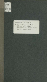 A brief history of the Office of Public Instruction, State of Illinois_cover