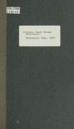 ISNU centennial year 1957, marking the founding of Illinois State Normal University and the start of state-supported higher education in Illinois_cover