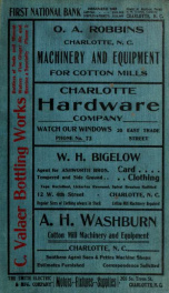 Walsh's Charlotte, North Carolina city directory [serial] 1907_cover