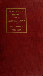 History of Tazewell county and southwest Virginia, 1748-1920_cover