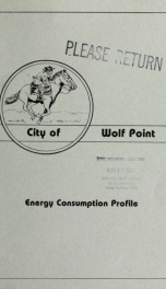 City of Wolf Point energy consumption profile 1981_cover