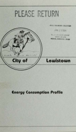 City of Lewistown energy consumption profile 1981_cover