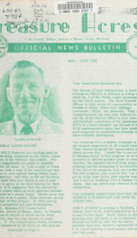 Treasure acres : official Montana Soil Conservation news bulletin 1962_cover