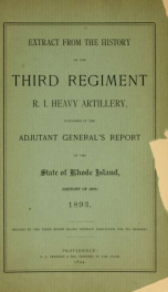 Extract from the history of the Third Regiment R. I. Heavy Artillery 1_cover