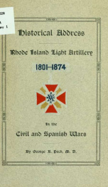 Historical address delivered at the dedication of the memorial tablet on the arsenal, Benefit Street, corner of Meeting, Providence, R. I., Thursday, July 19, 1917 1_cover