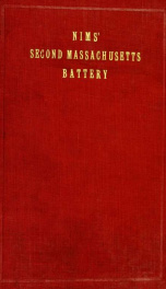 History of the Second Massachusetts Battery (Nims' Battery) of Light Artillery, 1861-1865_cover