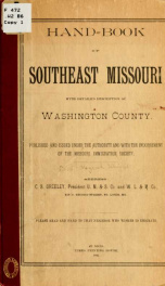 Hand-book of southeast Missouri with detailed description of Washington County_cover