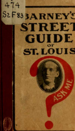 Barney's street guide of St. Louis .._cover