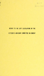 Report to the 1977 legislature 1976_cover