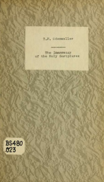 The inerrancy of the Holy Scriptures_cover