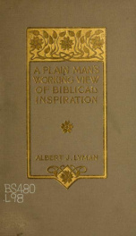 A plain man's working view of Biblical inspiration_cover