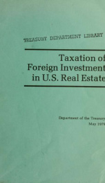 Taxation of foreign investment in U.S. real estate_cover