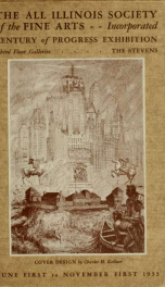 Catalog: Century of Progress exhibition by artists of Illinois_cover