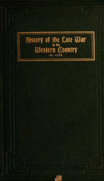 History of the late war in the western country_cover
