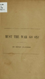Must the war go on?_cover