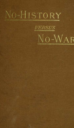 No-history versus no-war;_cover