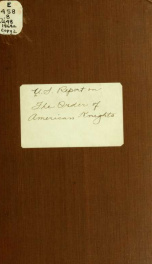 Report on "The Order of American Knights," alias "The Songs of Liberty." A western conspiracy in aid of the Southern Rebellion 2_cover